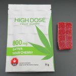 High Dose Fruit Gummies (Sour Cherry) Sativa 800mg THC