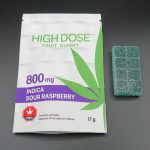 High Dose Fruit Gummies (Sour Raspberry) Indica 800mg THC